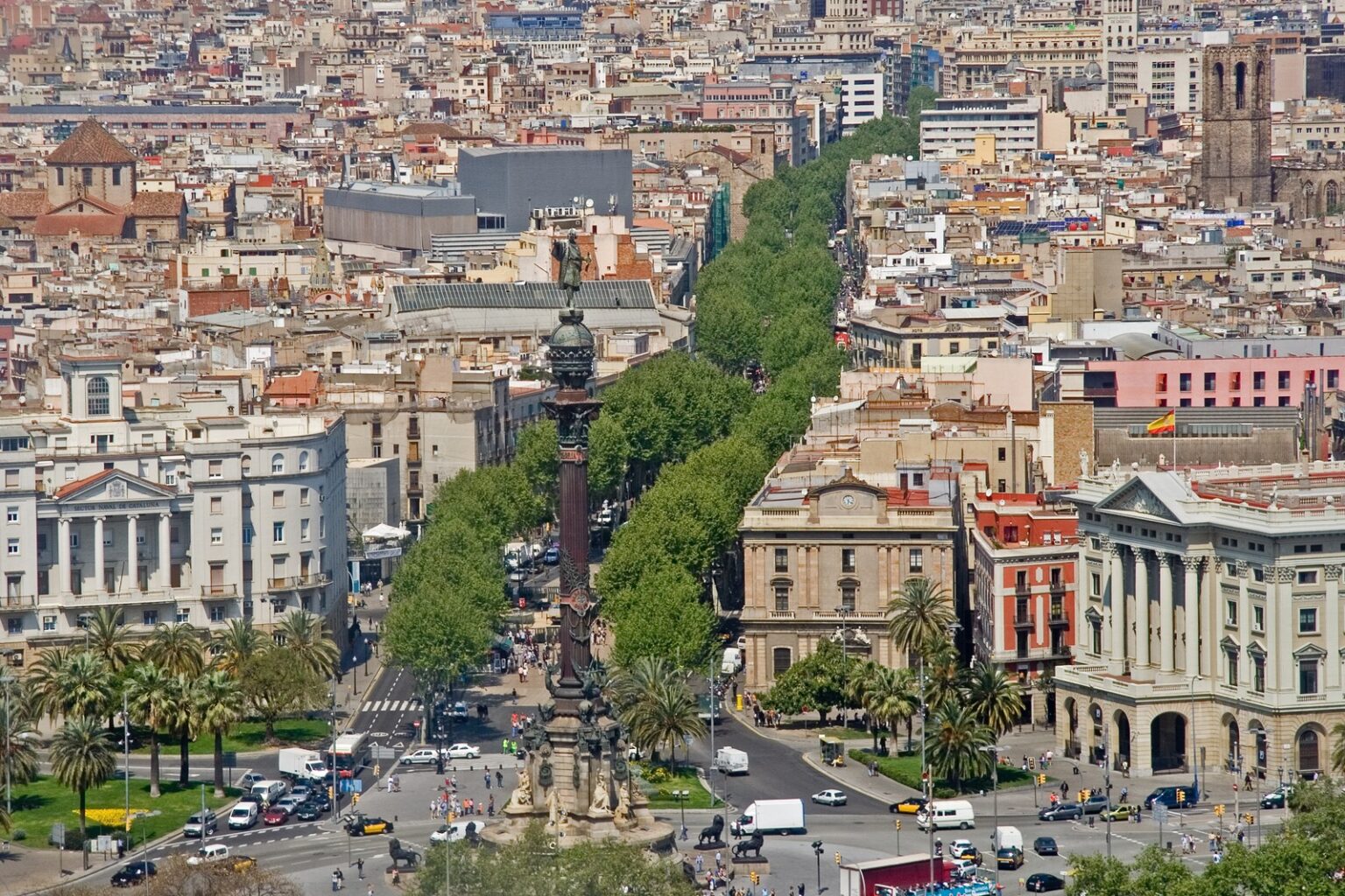Улица Рамбла в Барселоне
