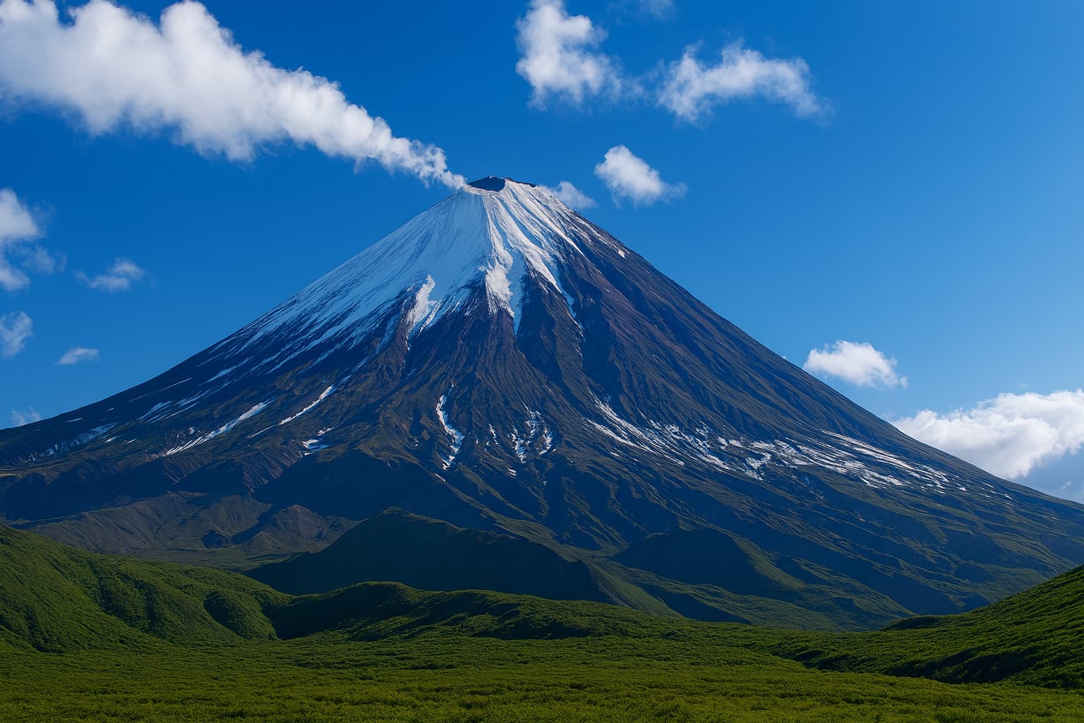 Вулкан Ключевская сопка